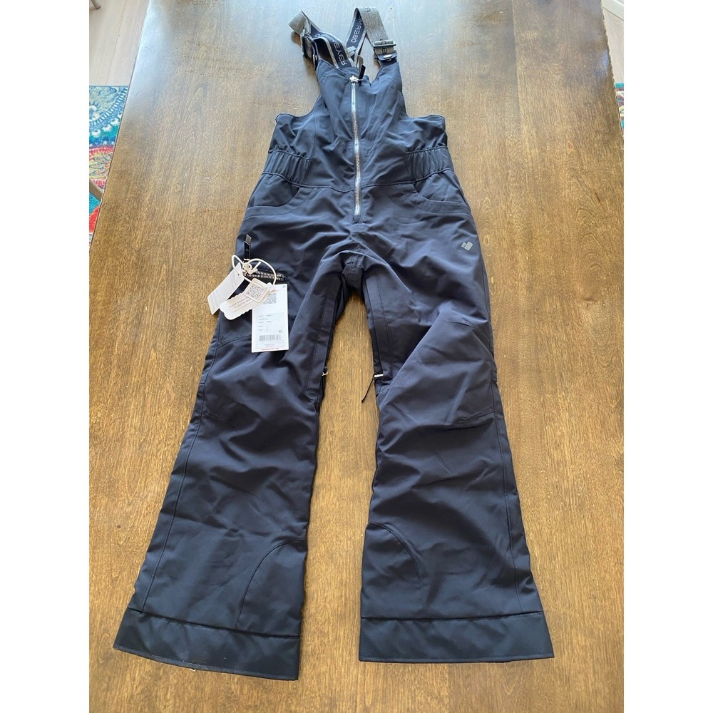 Obermeyer Girls' Anya Bib Pants Size Small (8) Black Ski Snowboard